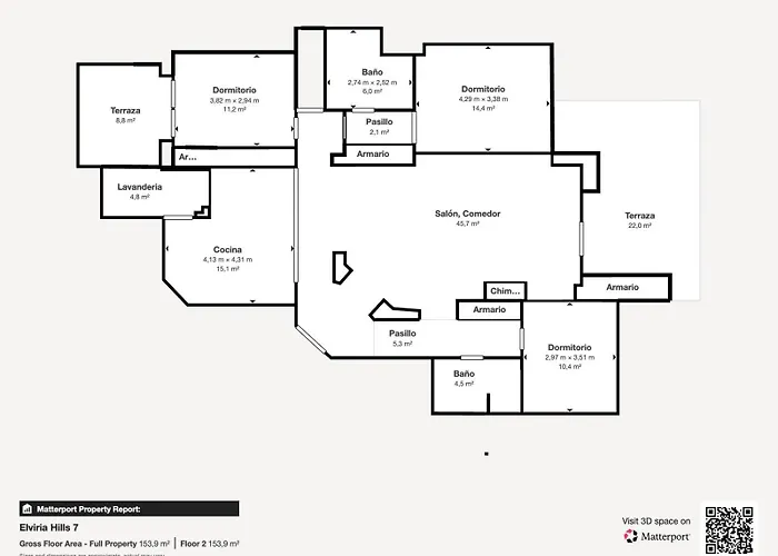 アパート Apartment, With Large Private Terrace And Panoramic Sea Views, In Elviria Hills,